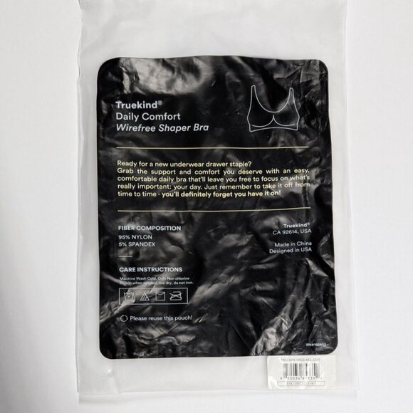 Truekind Daily Comfort Wirefree Shaper Bra Chocolate Brown Women's 4XL 44 46 48 - Picture 7 of 8